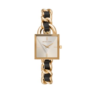 michael kors gold chain watch