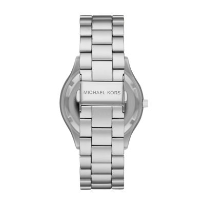 michael kors slim runway watch silver