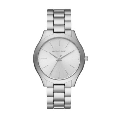 michael kors runway silver