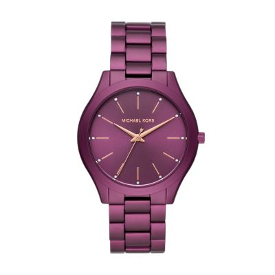 mk smartwatch purple