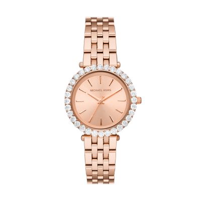 michael kors three tone watch