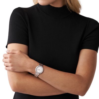 Michael Kors Darci Three-Hand Two-Tone Stainless Steel Watch