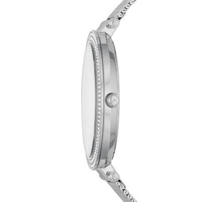 Michael Kors Darci Three-Hand Silver Crystal Watch - MK4518