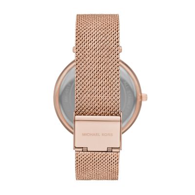 Michael Kors Darci Three-Hand Rose Gold Crystal Watch - MK4519