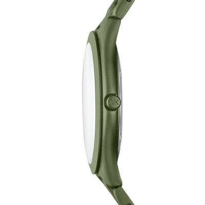 forbruge væv Udfyld Michael Kors Slim Runway Three-Hand Olive Aluminum Watch - MK4526 - Watch  Station