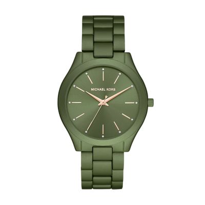 green mk watch