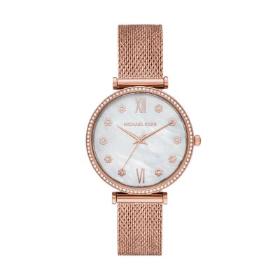 michael kors women's mesh watch