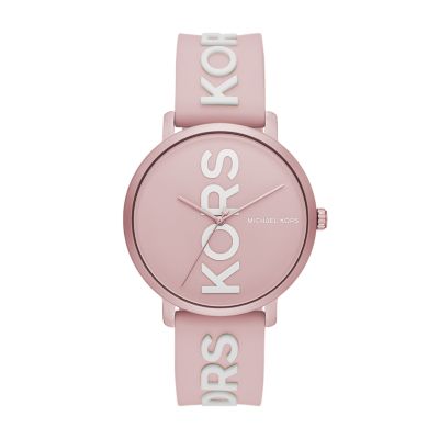 michael kors silicone strap watch