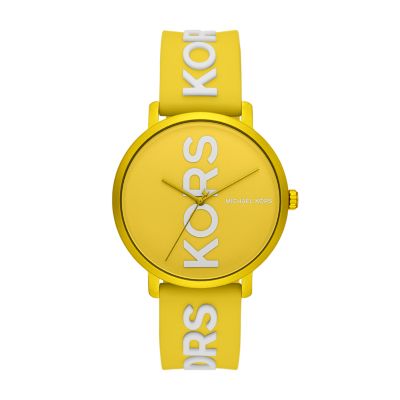 Michael Kors Charley Three-Hand Yellow 