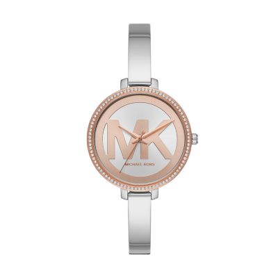 michael kors jaryn watch silver