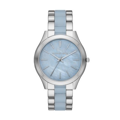 Michael Kors Slim Runway Three-Hand Stainless Steel Watch - MK4549 - Watch