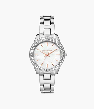 Michael Kors Liliane Three-Hand Stainless Steel Watch