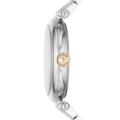 Michael Kors Diamond Darci Three-Hand Two-Tone Stainless Steel