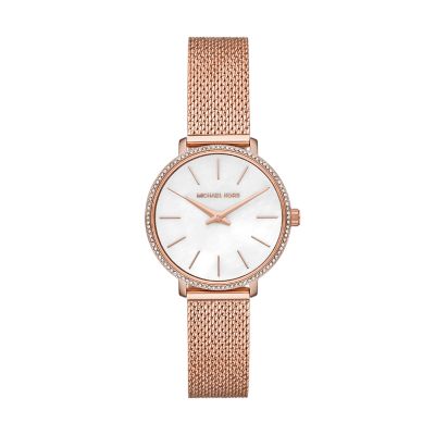 onstabiel vacuüm huwelijk Michael Kors Pyper Two-Hand Rose Gold-Tone Stainless Steel Watch - MK4588 -  Watch Station