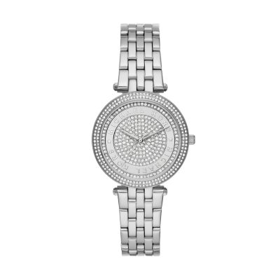 Michael Kors Darci Three-Hand Stainless Steel Watch