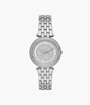 Michael Kors Darci Three-Hand Stainless Steel Watch