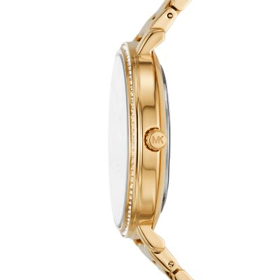 Michael Kors Pyper Three-Hand Gold-Tone Alloy Watch - MK4593