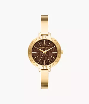 Michael Kors Jaryn Three-Hand Gold-Tone Stainless Steel Watch