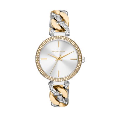 Mk two tone women's watch hotsell