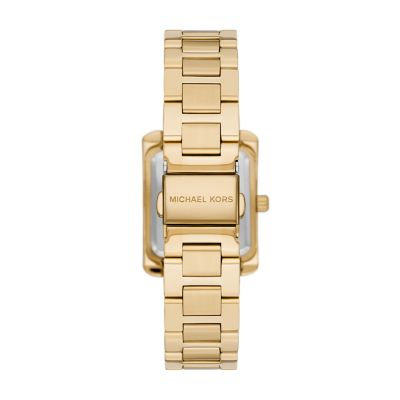 Michael Kors Emery Three Hand Gold Tone Stainless Steel Watch MK4640 Watch Station