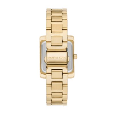 Michael Kors Emery Three-Hand Gold-Tone Stainless Steel Watch