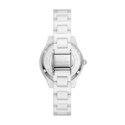 Michael Kors Liliane Three-Hand White Ceramic Watch - MK4649