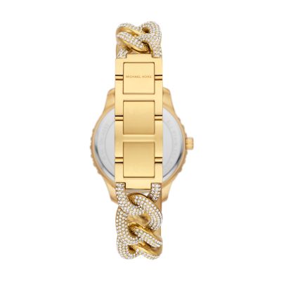 Michael Kors Uhr Layton Multifunktionswerk Edelstahl goldfarben