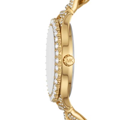 Michael Kors Uhr Layton Multifunktionswerk Edelstahl goldfarben