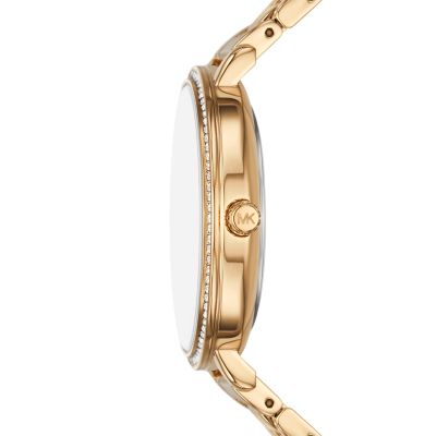 Michael Kors Pyper Three-Hand Gold-Tone Alloy Watch - MK4666