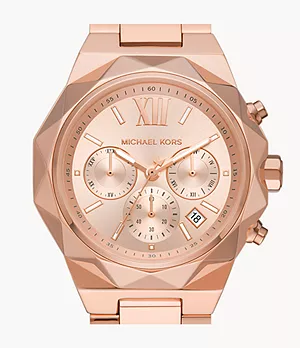 Michael Kors Raquel Chronograph Rose Gold-Tone Stainless Steel Watch