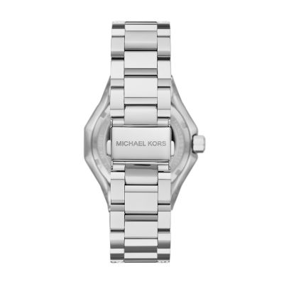 Michael Kors Raquel Three-Hand Stainless Steel Pavé Watch - MK4691