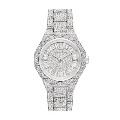 Michael kors watch iced out sale