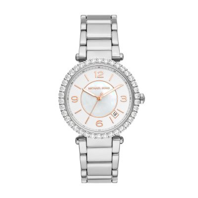 Stainless steel back hot sale michael kors