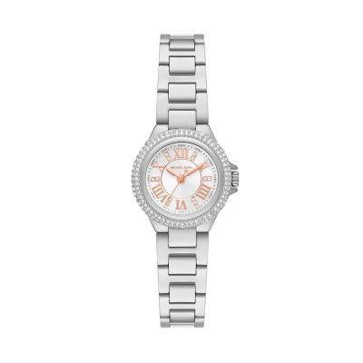 Michael Kors Camille Three-Hand Stainless Steel Watch - MK4698