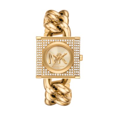 Michael kors gold chain on sale watch