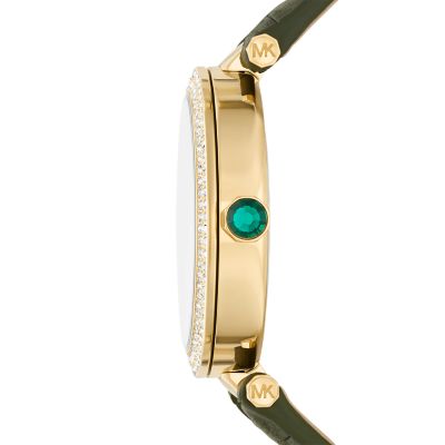 Michael Kors Parker Three-Hand Green Leather Watch - MK4724
