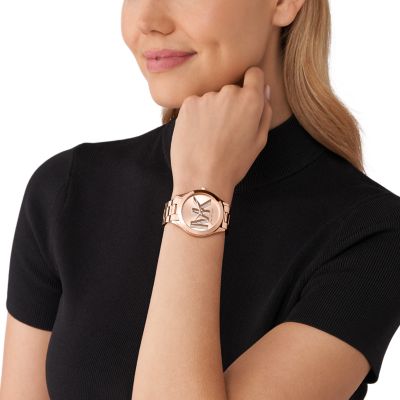 Michael kors access runway gen 4 rose gold tone on sale watch