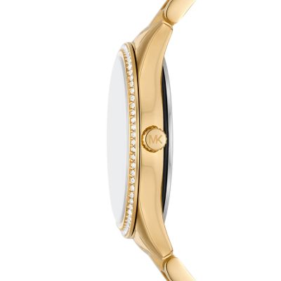 Michael Kors Lauryn goldfarben Uhr Edelstahl 3-Zeiger-Werk - MK4737 Watch Station 