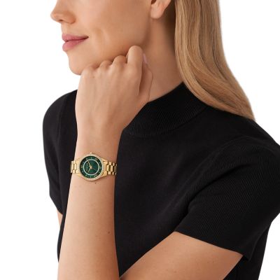 Michael kors best sale green dial watch