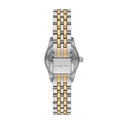 Michael Kors Lexington Three Hand Two Tone Stainless Steel Watch MK4740 Watch Station