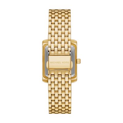 Michael Kors Emery Three-Hand Gold-Tone Stainless Steel Watch 