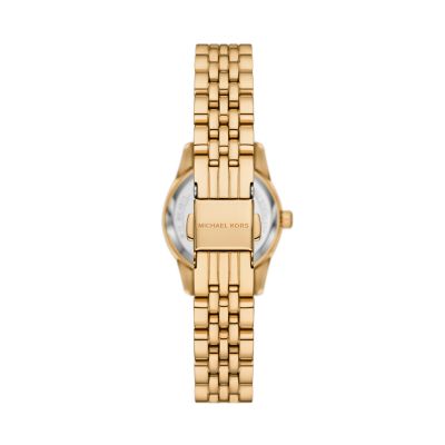 Michael Kors Lexington Three-Hand Gold-Tone Stainless Steel