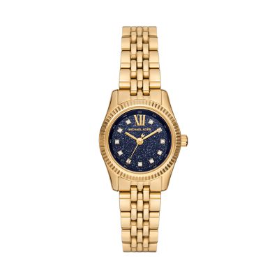 Michael Kors Lexington Three Hand Gold Tone Stainless Steel Watch MK4802 Watch Station