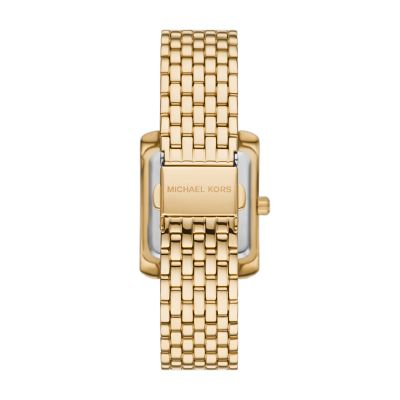 Michael Kors Emery Three Hand Gold Tone Stainless Steel Watch MK4826 Watch Station