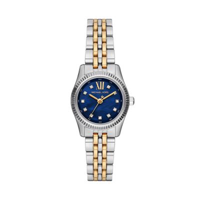 Montre Lexington Michael Kors a trois aiguilles en acier inoxydable bicolore MK4865 Watch Station