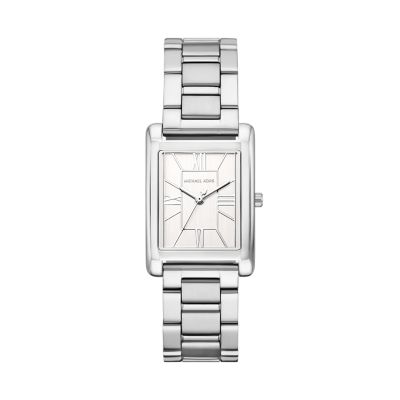 Silber for Michael Kors Uhr Essex 3-Zeiger-Werk Edelstahl