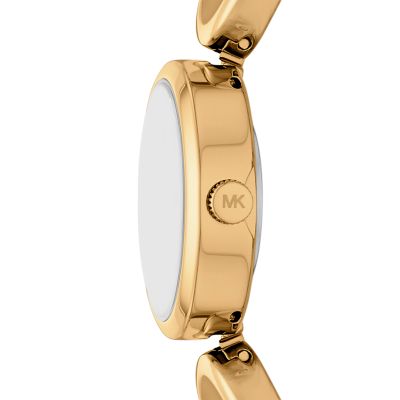 Michael Kors Maude Three-Hand Gold-Tone Stainless Steel