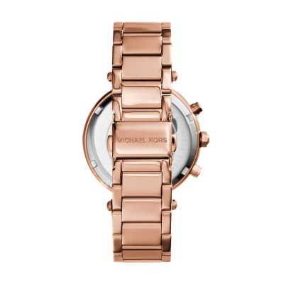 Michael Kors Rose Gold Tone Glitz Parker Watch MK5491 Watch Station