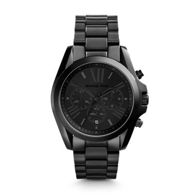 Michael kors men's bradshaw black watch on sale mk5550