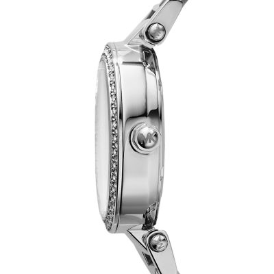 Michael kors mini shop parker watch silver